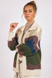 Birdie Landscape Intarsia Cardigan