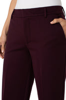 Kelsey Wide Leg Trouser Dark Plum