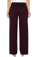 Kelsey Wide Leg Trouser Dark Plum