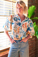 Bomba Twist Hem Shirt Terra Floral