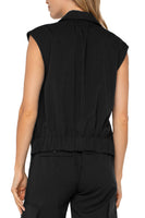 Sleeveless Cropped Shirt