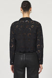 Miranda Cropped Eyelet Top