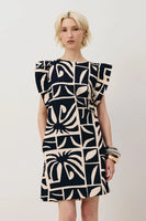 Ruffle Sleeve Mini Dress