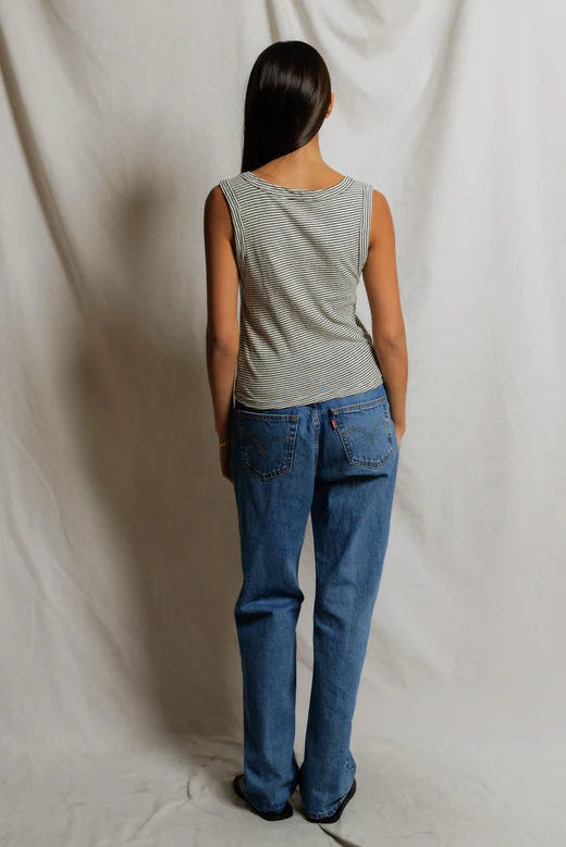 Vicky Stripe Hemp Cotton Tank