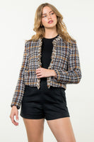 Plaid Tweed Jacket