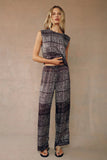 Wide Leg Print Pant