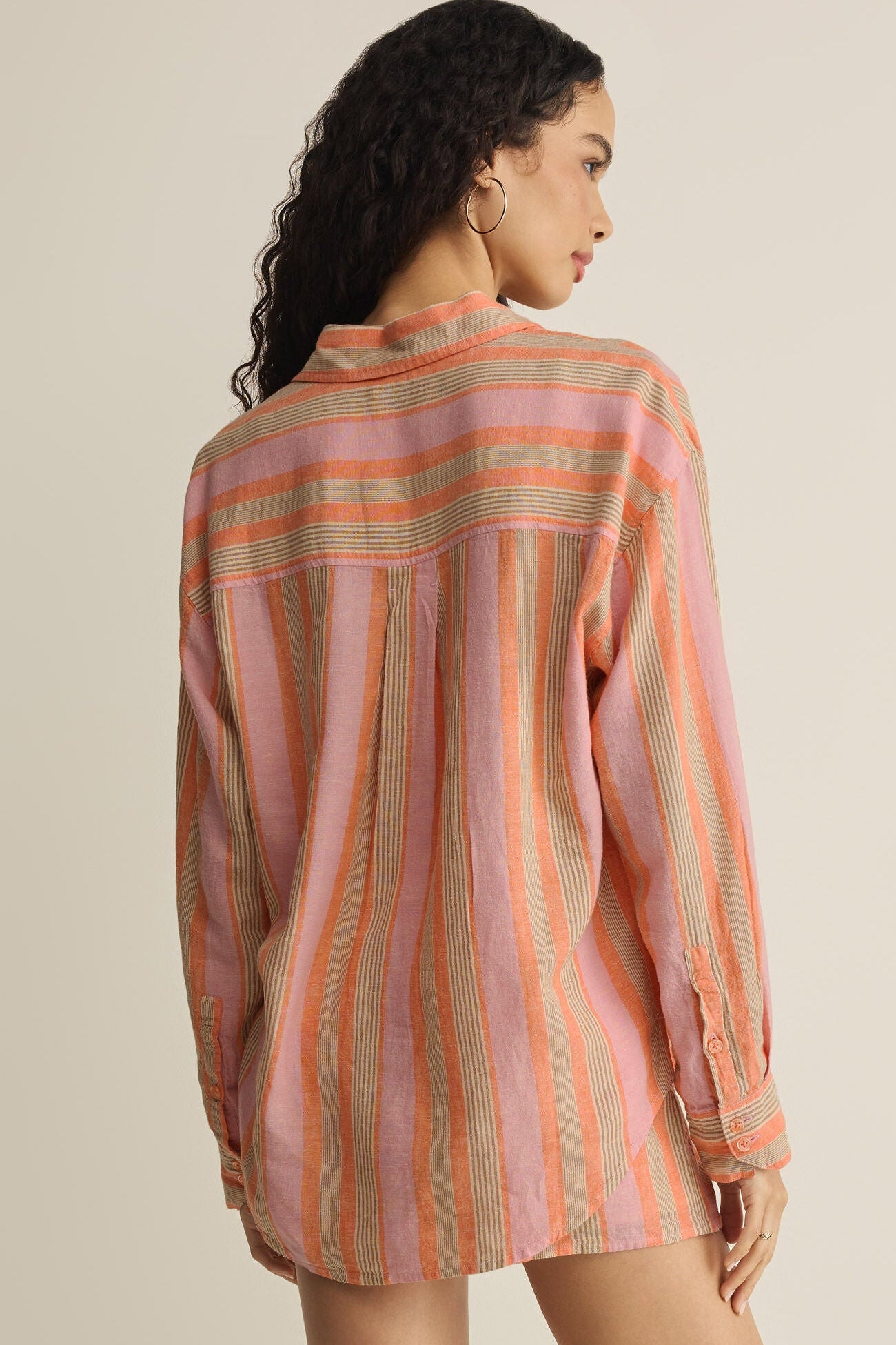 The Perfect Striped Button Up Tiger Lily
