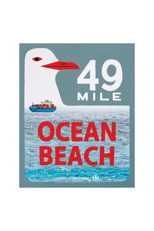 49 Mile Ocean Beach 8 x 10 Print