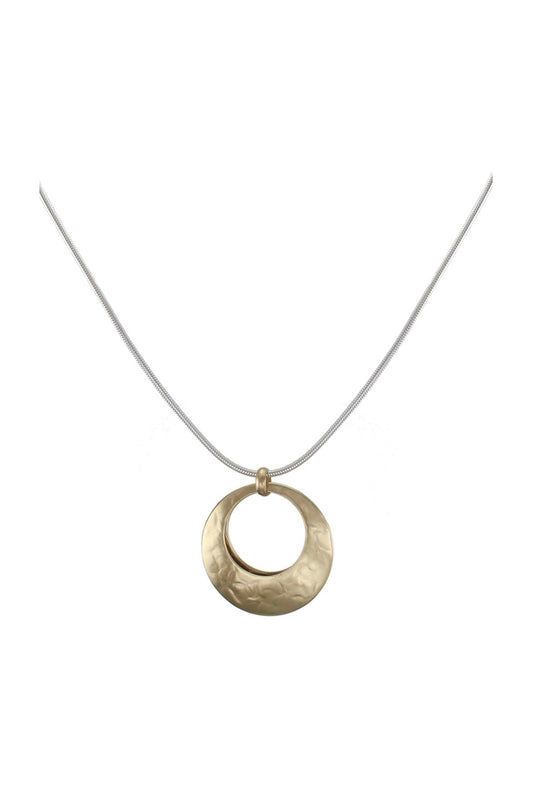 Back to Back Cutout Discs Necklace