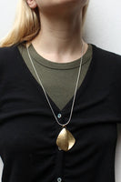 Back to Back Triangles Long Necklace