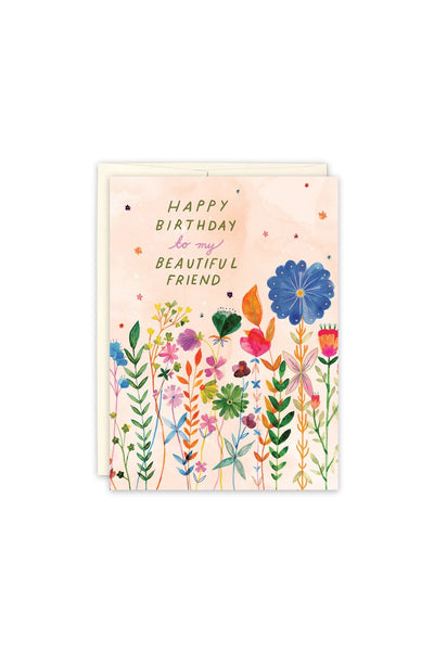 Beautiful Flowers Birthday Card