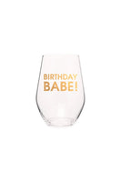 Birthday Babe Wine Glass