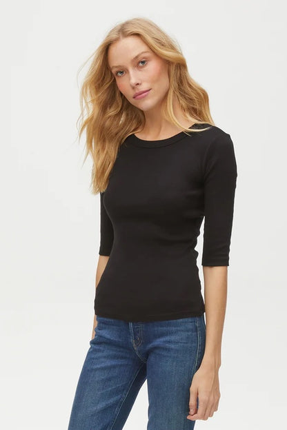 Black Dot 3/4 Sleeve Tee