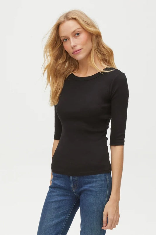 Black Dot 3/4 Sleeve Tee