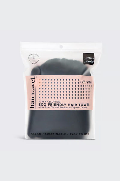 Black Eco-Friendly Hair Towel