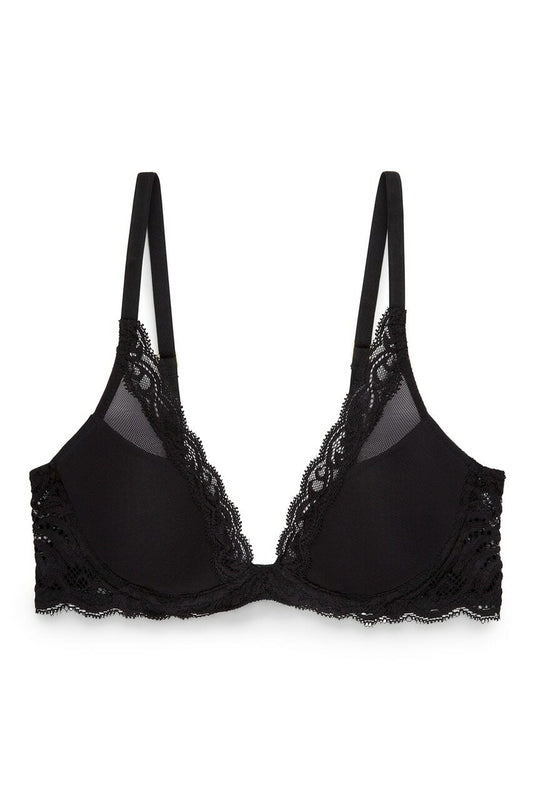 Black Feathers Bra