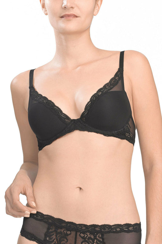 Black Feathers Bra