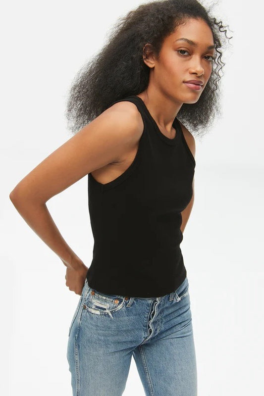 Black Kendall Cropped Tank