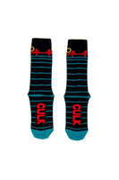 Black Minimal Bridge Socks