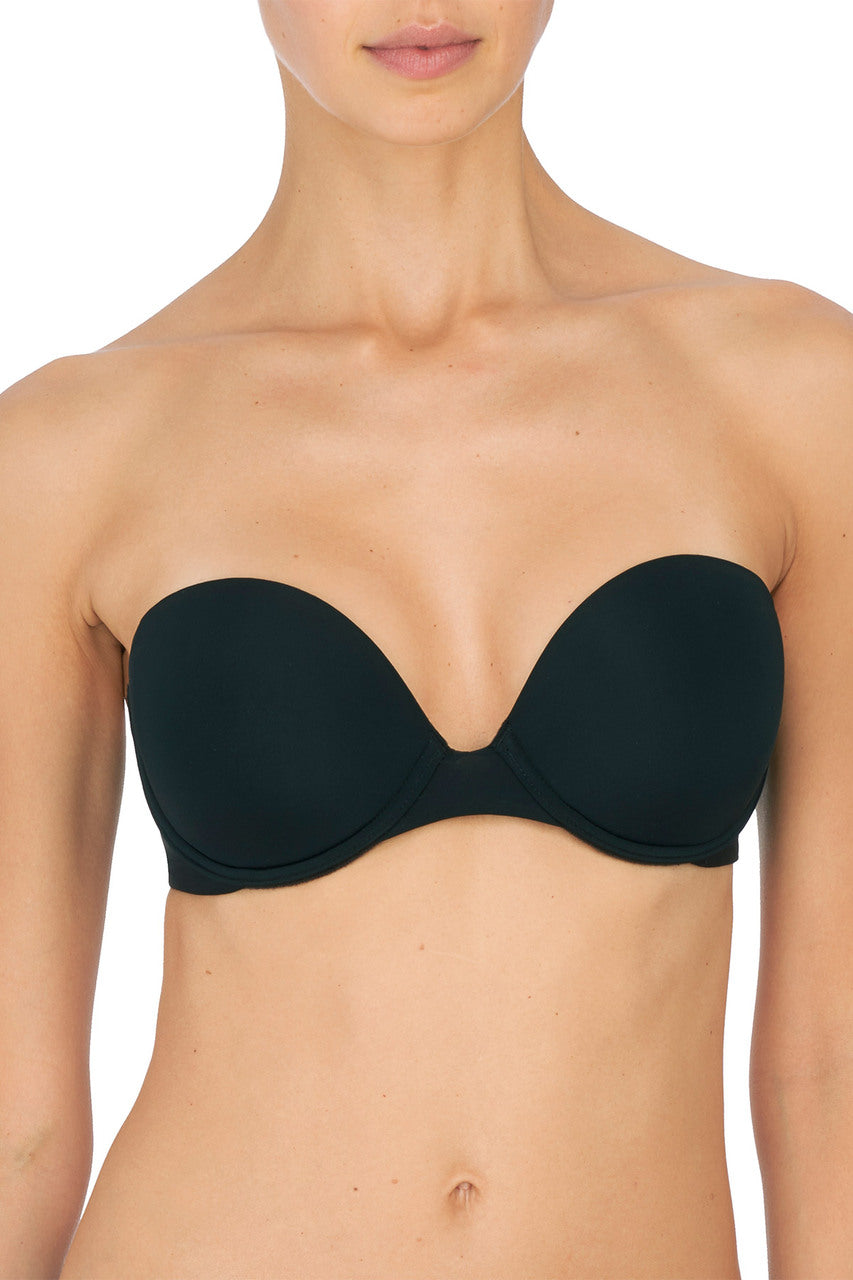 Black Minimal Strapless Bra