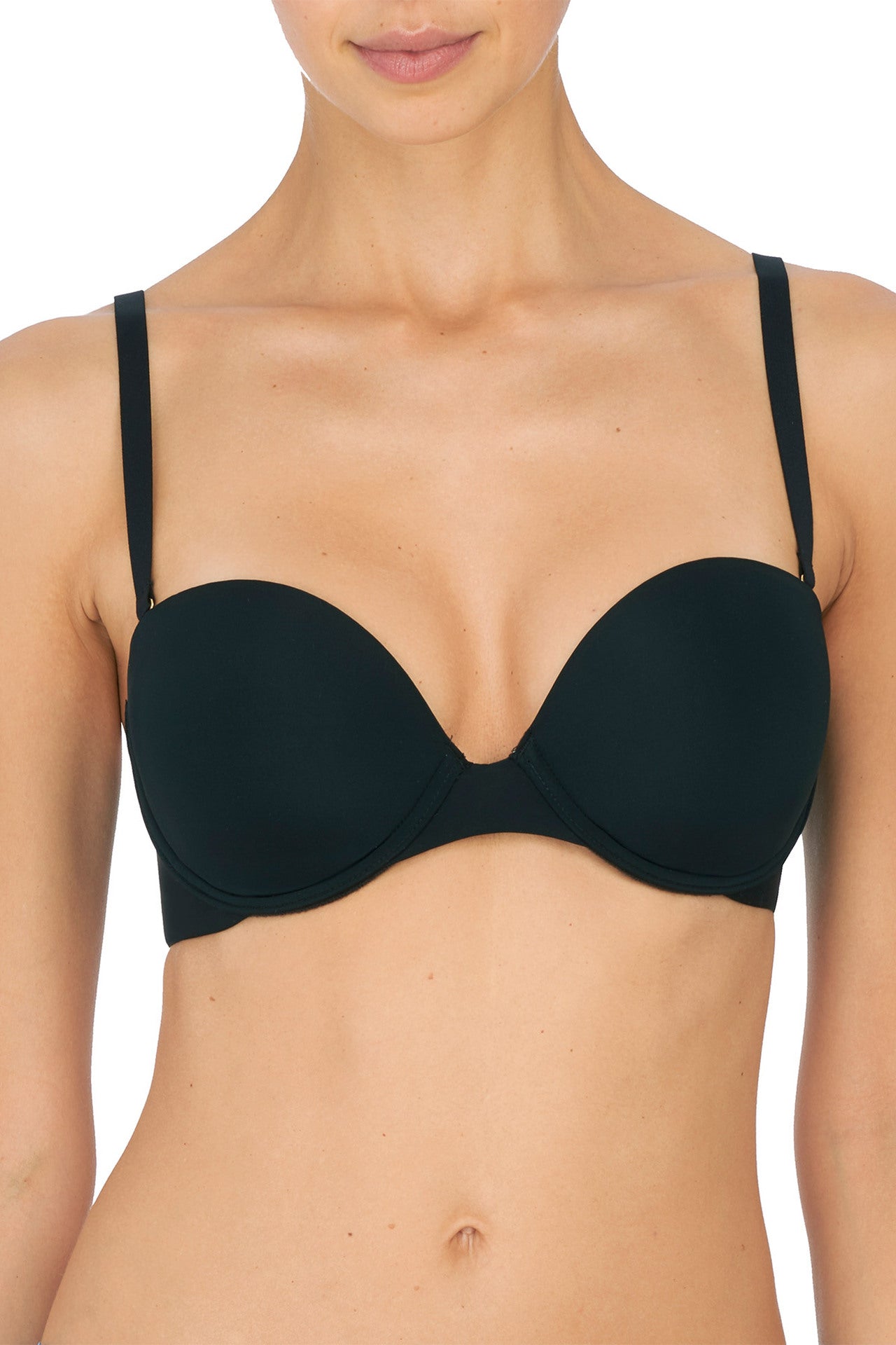 Black Minimal Strapless Bra
