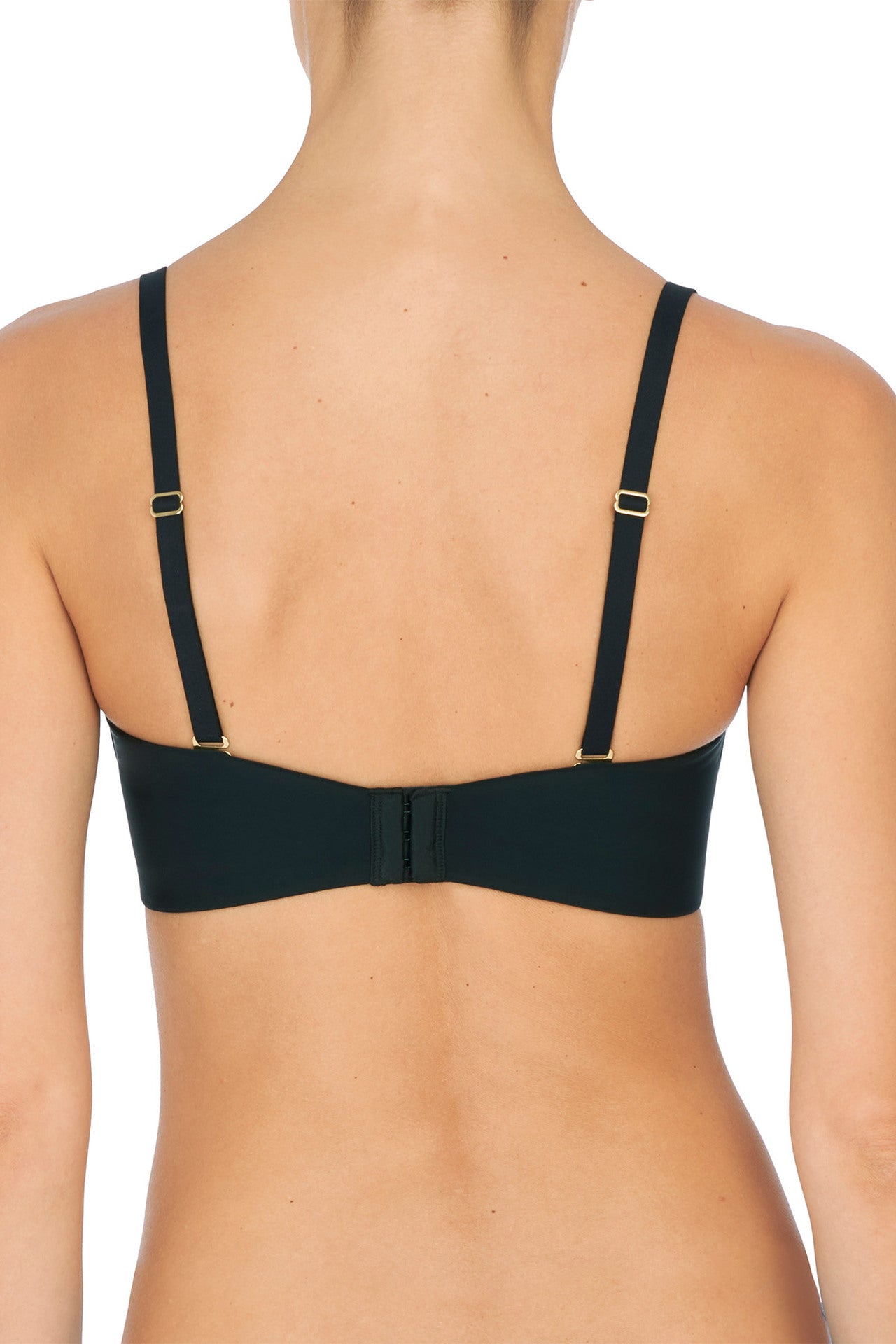 Black Minimal Strapless Bra