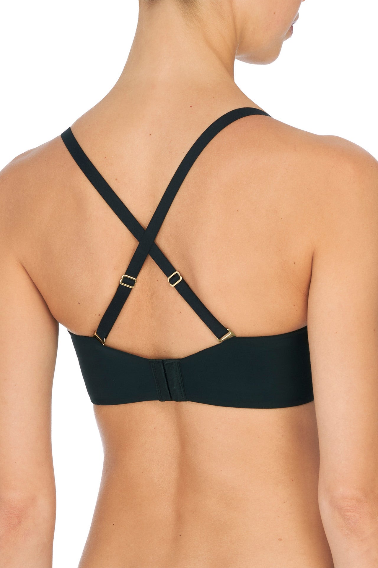Black Minimal Strapless Bra