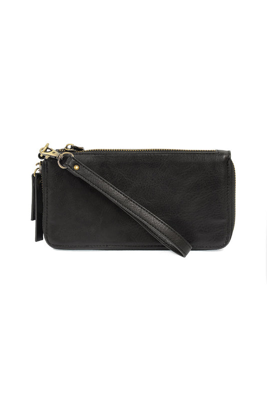 Chloe Zip Wallet Wristlet Black