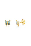 Blue Spring Butterfly Studs