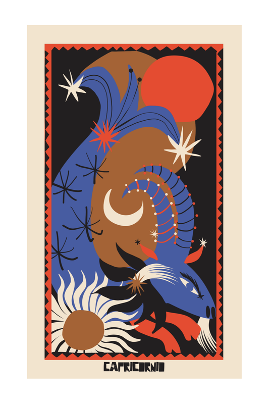 Capricornio Zodiac Print