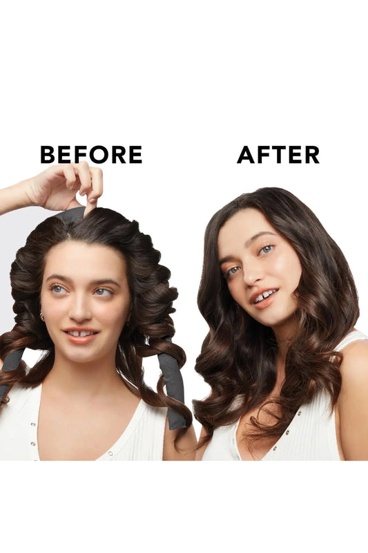 Charcoal Satin Heatless Curling Set