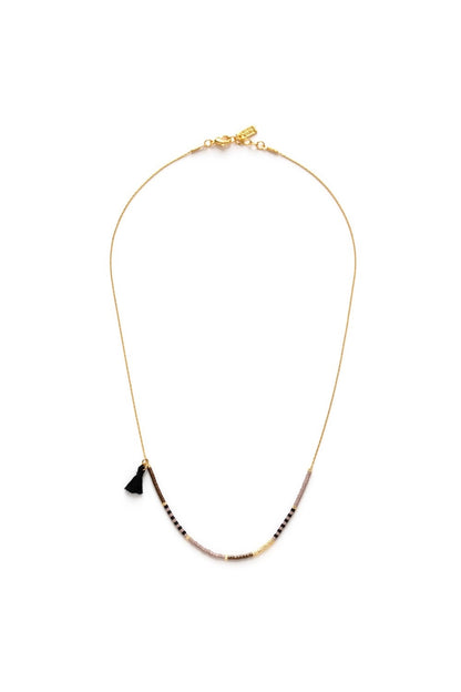 Chocolate Seed Bead Necklace