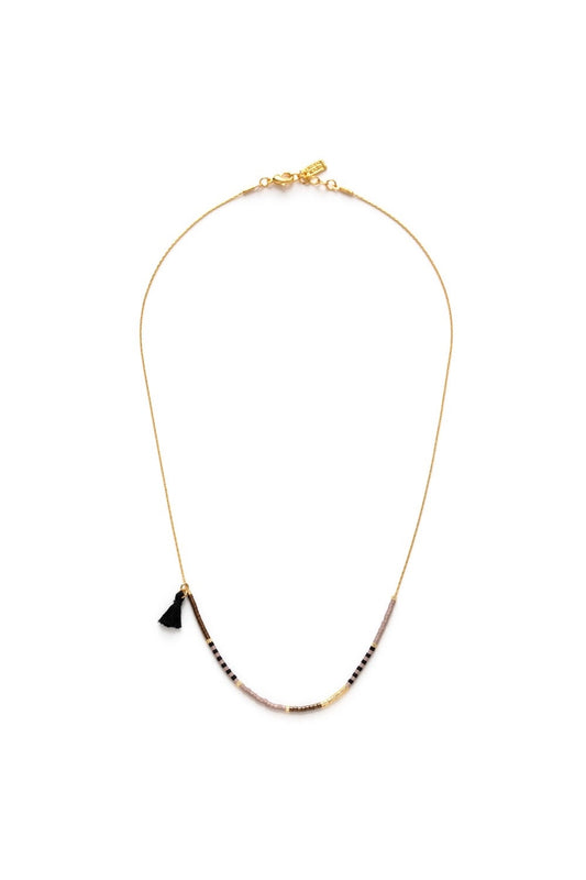 Chocolate Seed Bead Necklace