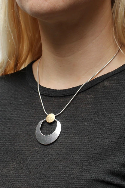 Disc with Crescent Necklace