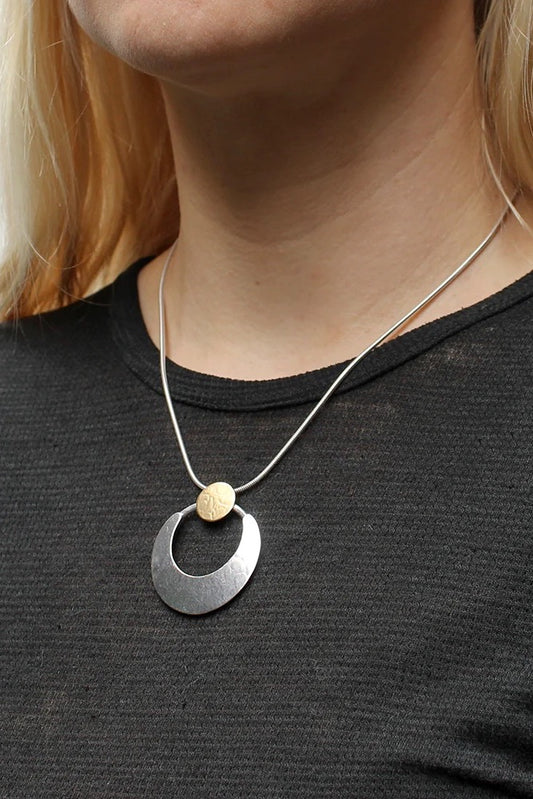 Disc with Crescent Necklace