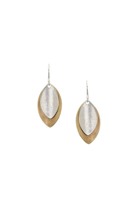 Double Layered Leaves Earring