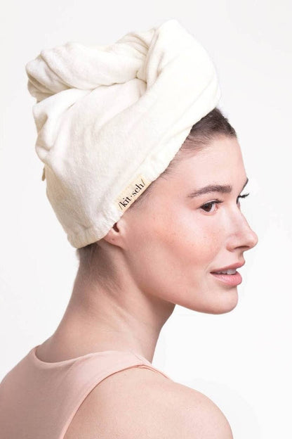 Eco-Friendly Hair Towel Ivory