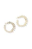 Flora Frond Hoop Earrings