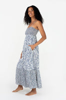 Floral Smocked Bust Maxi