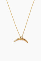 Gold Petite Horn Necklace