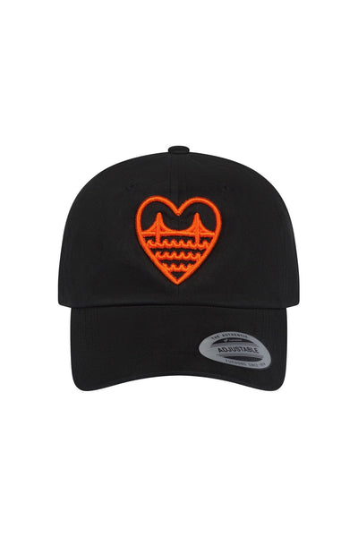 Black I Heart SF Dad Hat