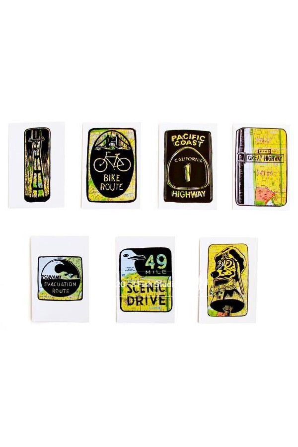 San Francisco Icons Postcards