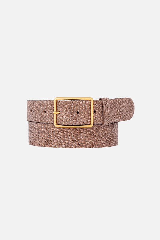Jules Fish Scale Pattern Belt