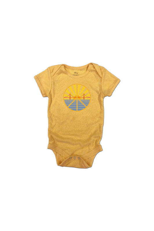 Gold GGB Sunset Peace Onesie