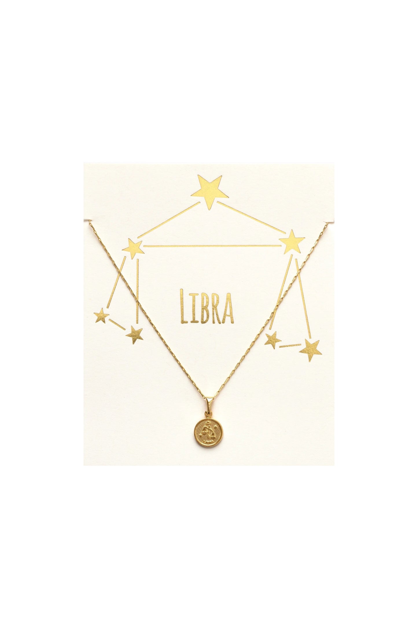 Libra Zodiac Card Necklace