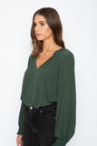 Miki Olive Top