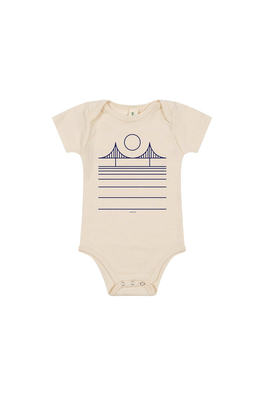 Minimal Bridge Baby Onesie