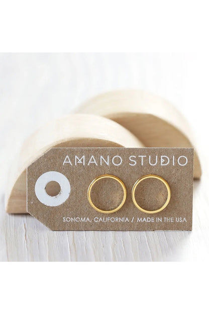 Modern Circle Studs