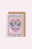 Moth Birthday Vibes Card