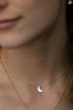 Mother of Pearl Moon Necklace